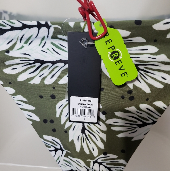 Quintsoul Bikini Bottom: Embrace Leaves  light blu - Picture 4 of 4